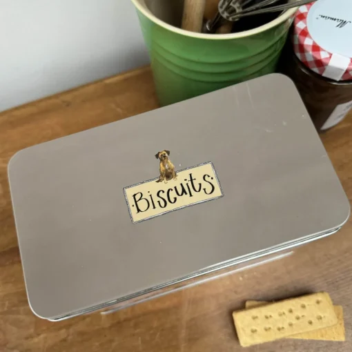 Alex Clark Biscuit Tin - Delightful Dogs
