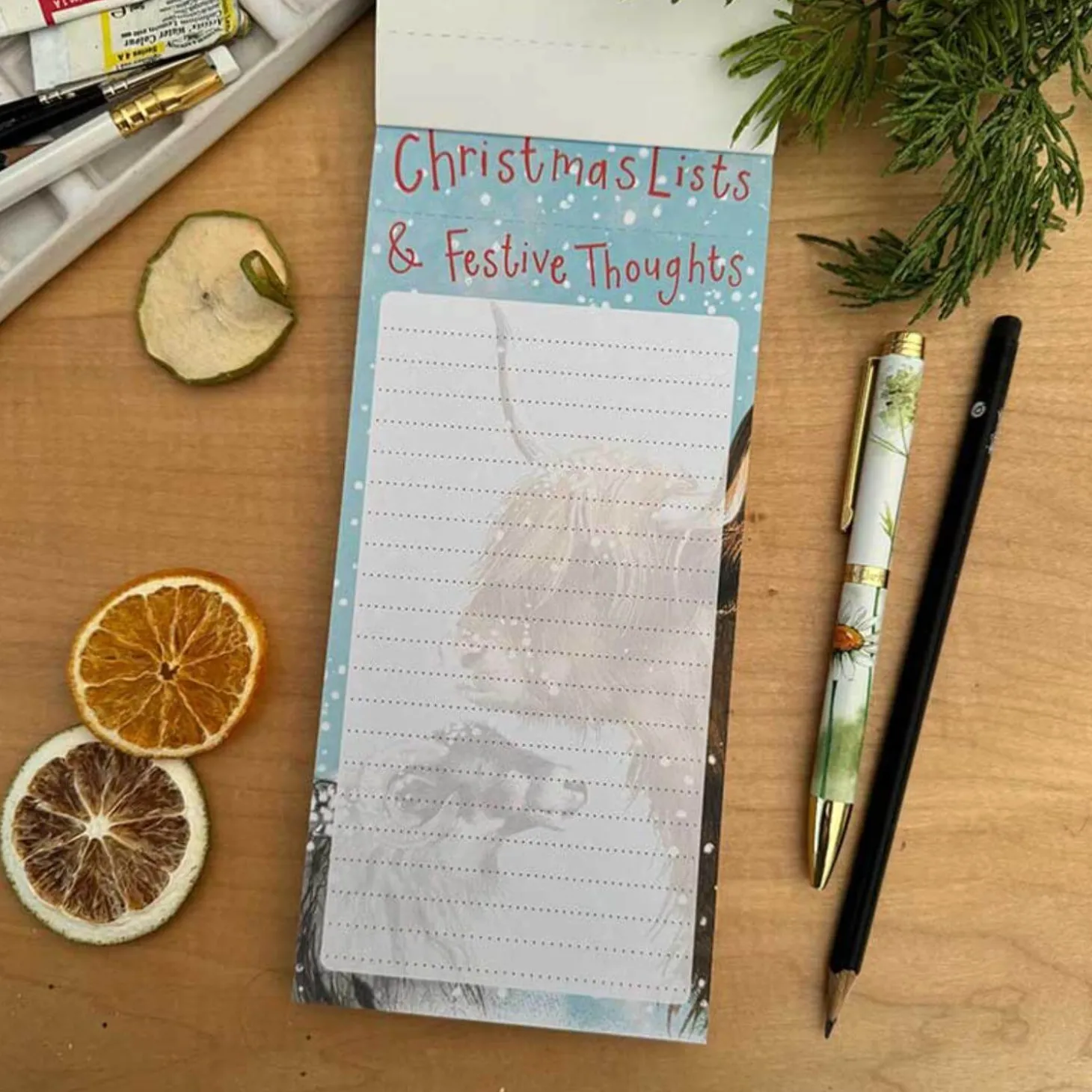 Alex Clark Christmas Magnetic To Do List - Festive Farm