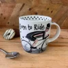 Alex Clark 400ml Mug - Born To Ride - Cycling