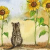 Alex Clark Placemat - Cat & Sunflowers