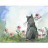 Alex Clark Placemat - Cat & Roses