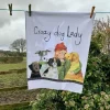 Alex Clark Tea Towel - Crazy Dog Lady