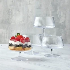Anton Studio Designs 4-Piece Individual Glass Trifle Bowls - Empire