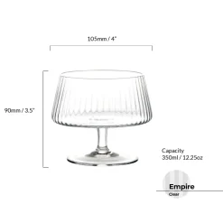 Anton Studio Designs 4-Piece Individual Glass Trifle Bowls - Empire