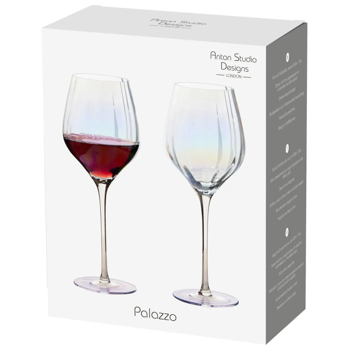 Anton Studio Designs 2-Piece 600ml Wine Glasses - Palazzo