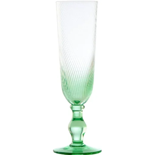 Anton Studios Design Swirl 4 Piece Champagne Glass Set