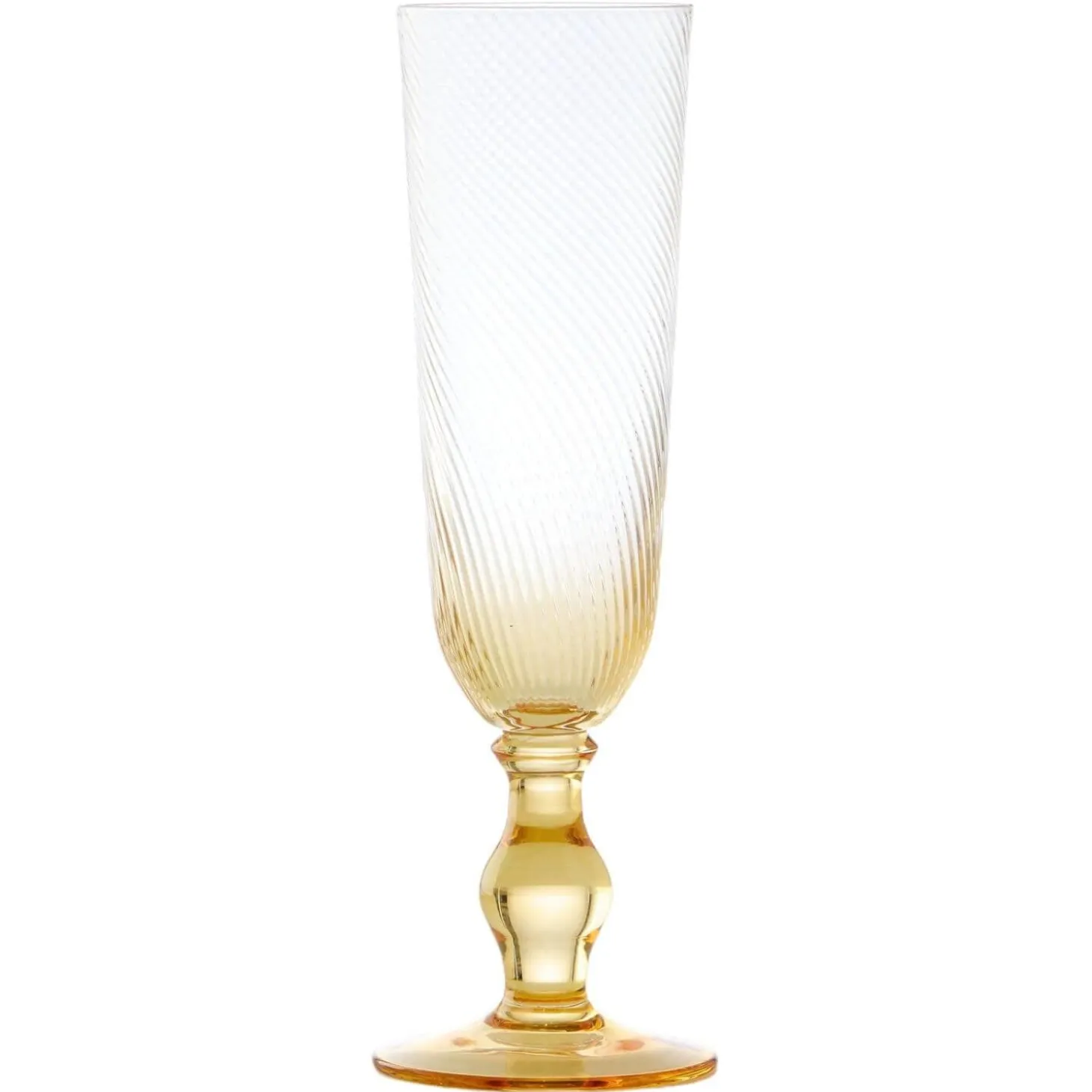 Anton Studios Design Swirl 4 Piece Champagne Glass Set