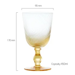 Anton Studios Design Swirl 4 Piece Wine Glass Set