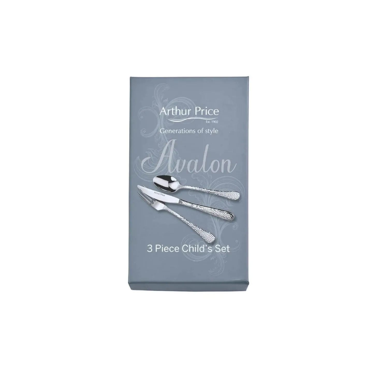 Arthur Price Avalon Childrens Stainless Steel Cutlery Set - 3-Piece