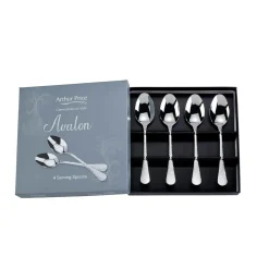 Arthur Price Avalon Stainless Steel Serving Spoons - Set of 4