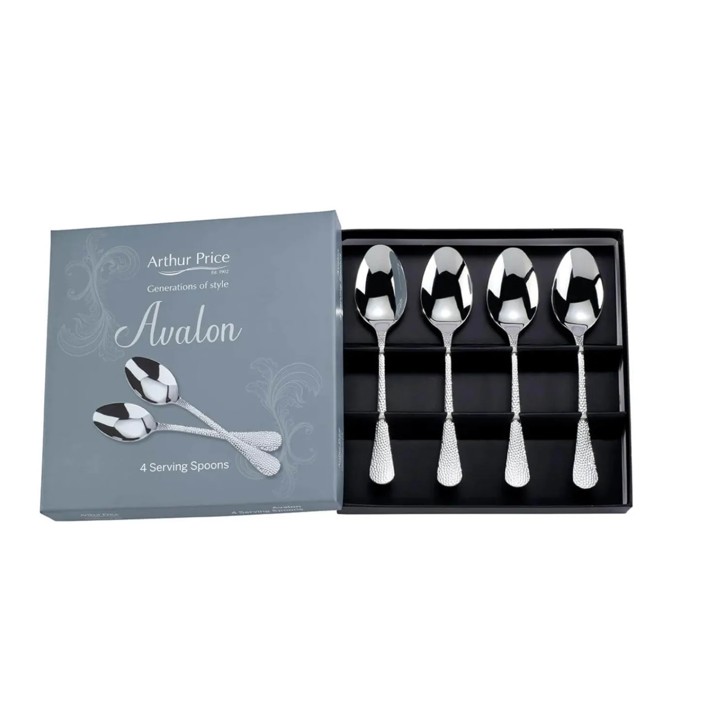 Arthur Price Avalon Stainless Steel Serving Spoons - Set of 4