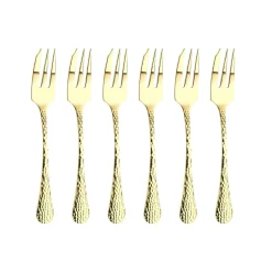 Arthur Price Champagne Avalon Stainless Steel Pastry Fork & Server Set - 7-Piece