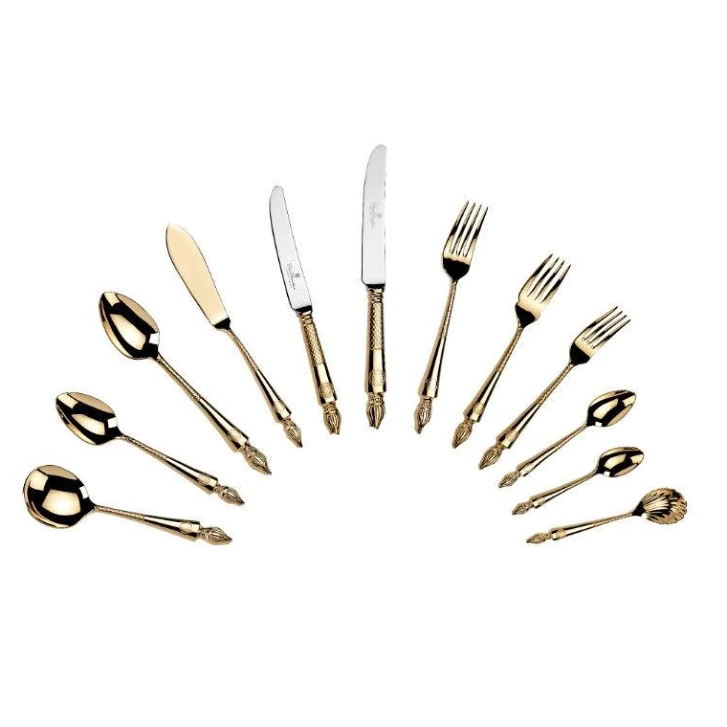 Arthur Price Clive Christian Empire Flame All Gold Table Fork