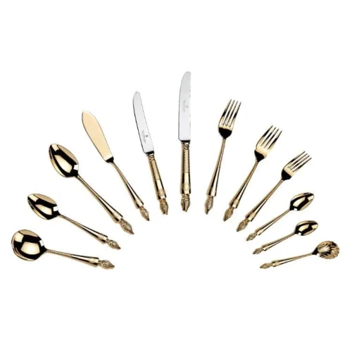 Arthur Price Clive Christian Empire Flame All Gold Soup Spoon
