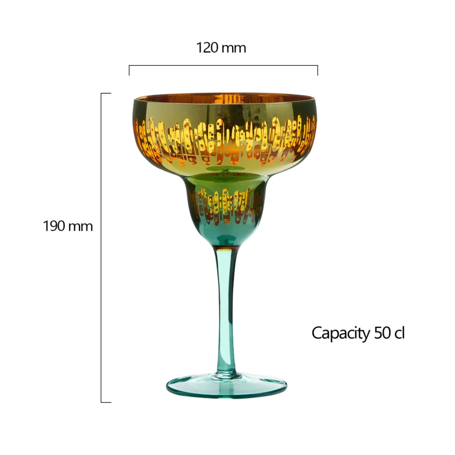 Artland Fiesta 2-Piece 50cl Margarita Glasses Set