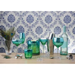 Artland Peacock 2 Piece Tumbler Glass Set