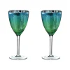 Artland Peacock 2 Piece Wine Glass Set