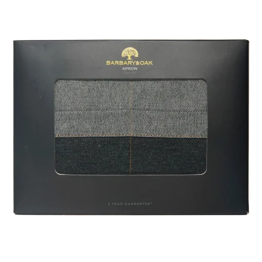 Barbary & Oak Denim Apron With Leather Detail