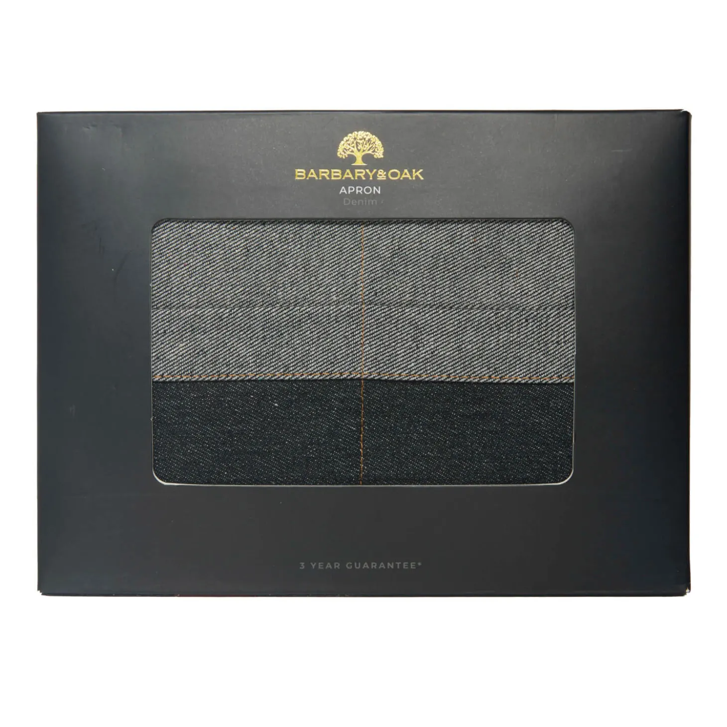 Barbary & Oak Denim Apron With Leather Detail