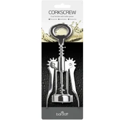 BarCraft Double Winged Chrome Corkscrew