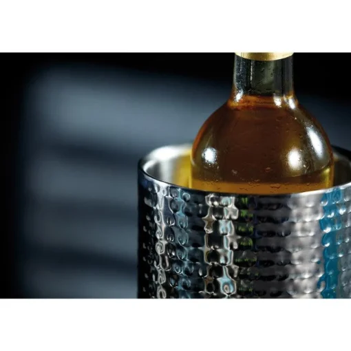 Barcraft Wine Cooler - Hammered Steel