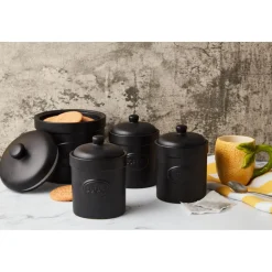Bia International Garlic Storage Jar - Matte Black