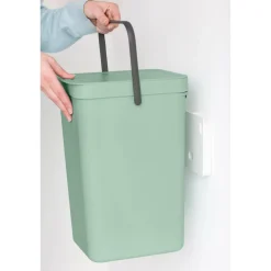 Brabantia Sort & Go 16 Litre Waste Bin - Jade Green