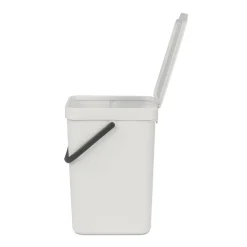 Brabantia Sort & Go 12 Litre Waste Bin - Light Grey