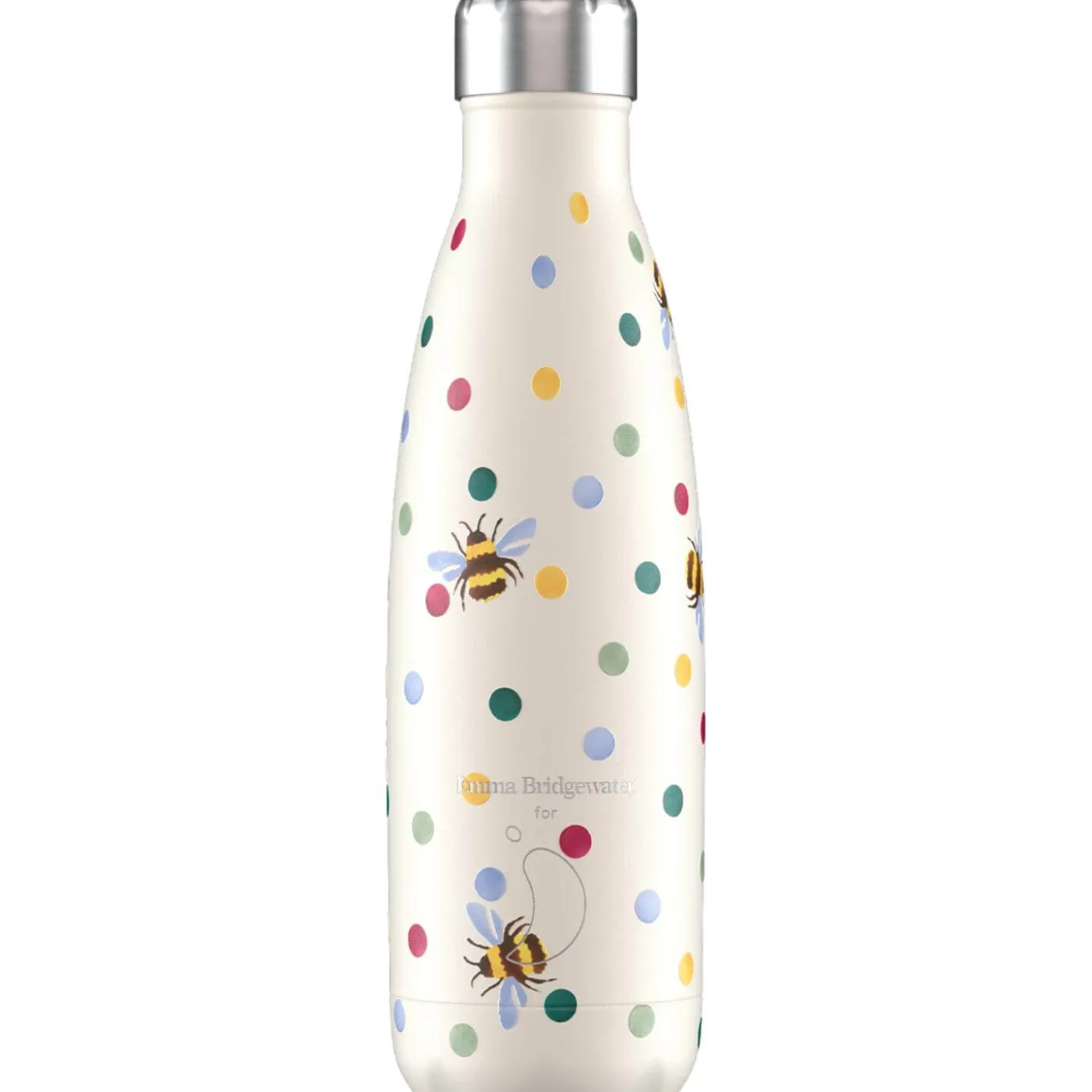 Chilly's Emma Bridgewater 500ml Reusable Bottle - Polka Dot & Bees