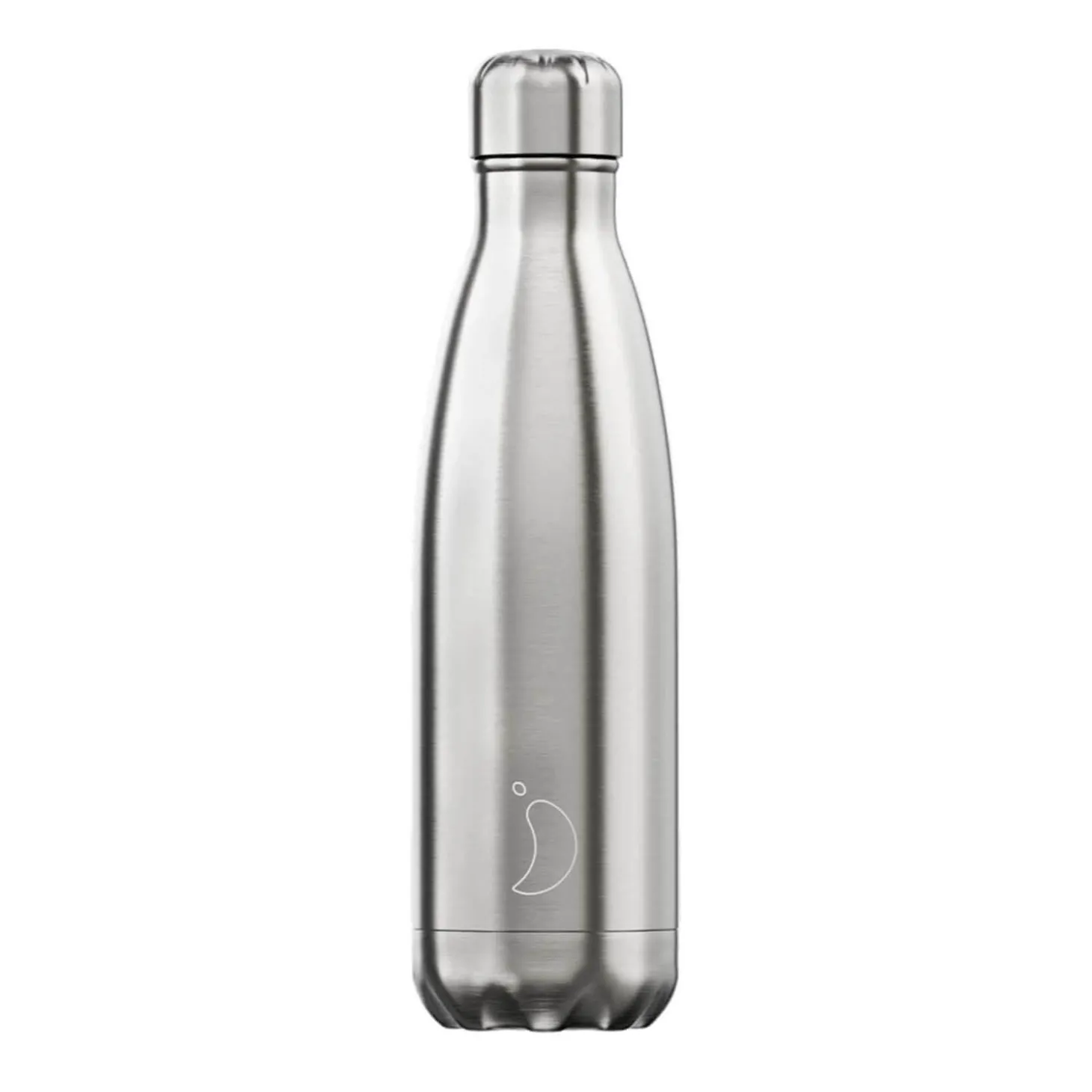 Chilly's 500ml Metal Reusable Water Bottle - Stainless Steel