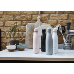 Chilly's 260ml Monochrome Reusable Water Bottle - All Black