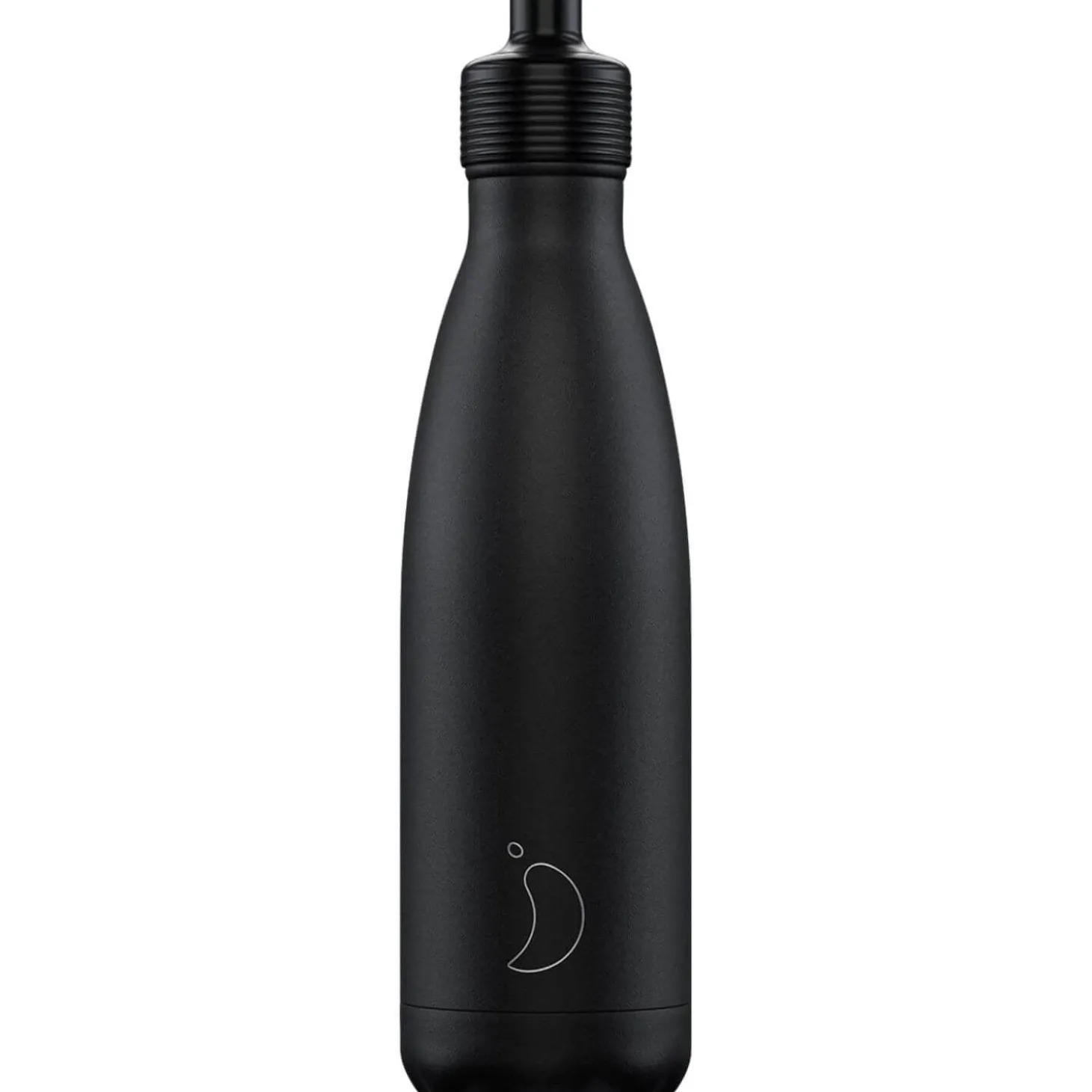 Chilly's 500ml Sports Reusable Water Bottle - Monochrome Black