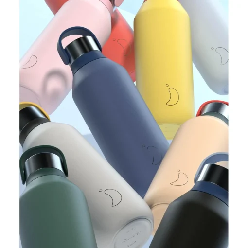 Chilly's Series 2 1 Litre Reusable Water Bottle - Peach Orange