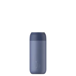 Chilly's Series 2 1 Litre Reusable Water Bottle & 50cl Coffee Cup Set - Whale Blue