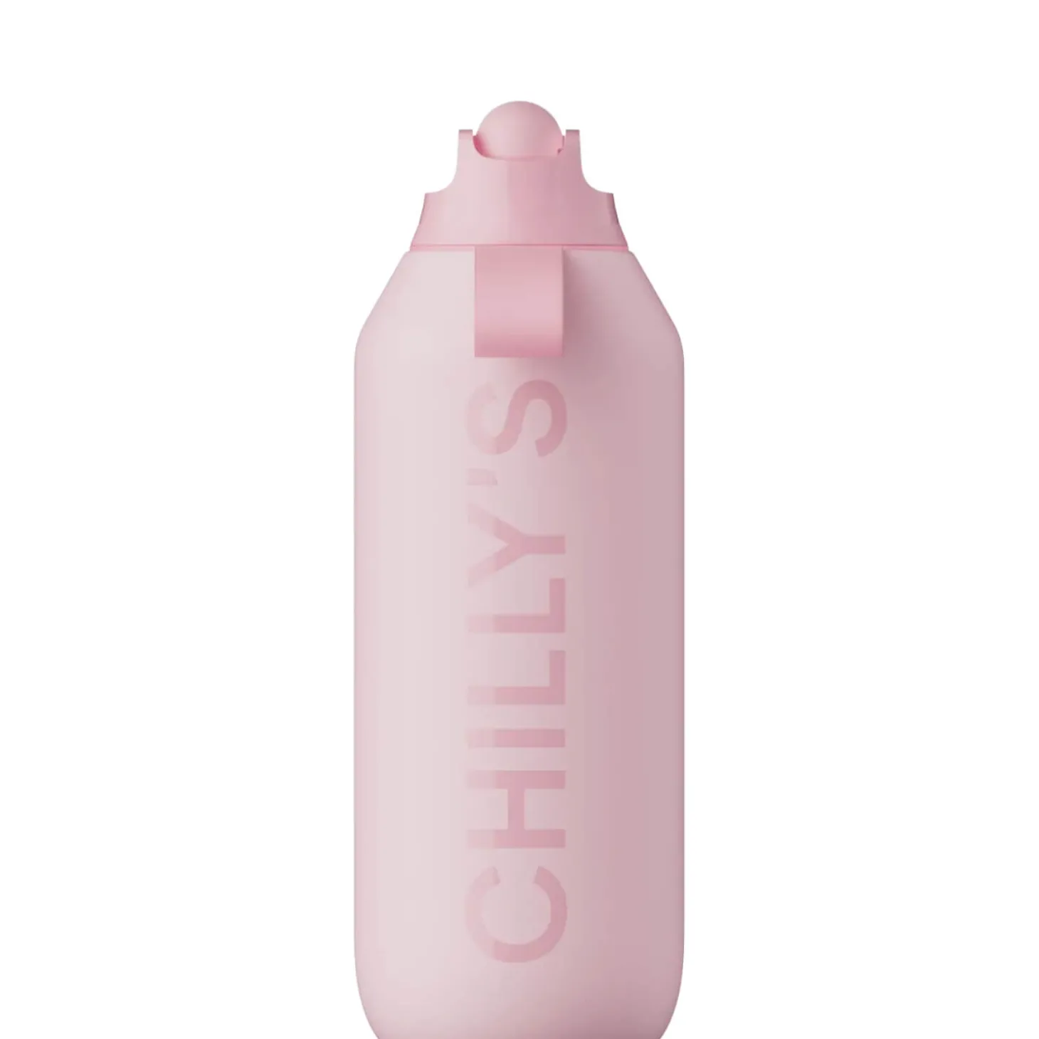 Chilly's Series 2 500ml Flip Reusable Water Bottle - Blush Pink