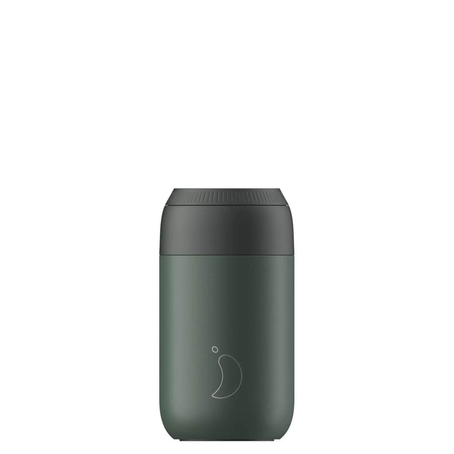 Chilly's Series 2 500ml Hydration Reusable Water Bottle & 34cl Coffee Cup Set - Pine Green