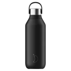 Chilly's Series 2 500ml Hydration Reusable Water Bottle & 34cl Coffee Cup Set - Abyss Black