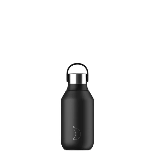 Chilly's Series 2 350ml Reusable Water Bottle - Abyss Black