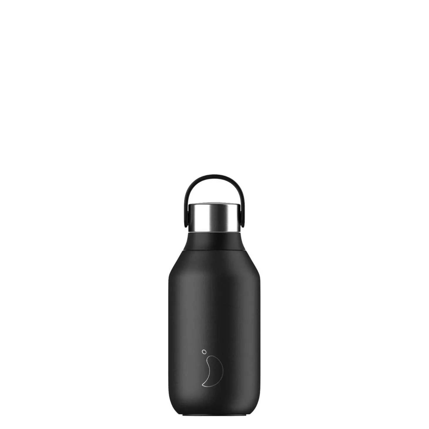 Chilly's Series 2 350ml Reusable Water Bottle - Abyss Black