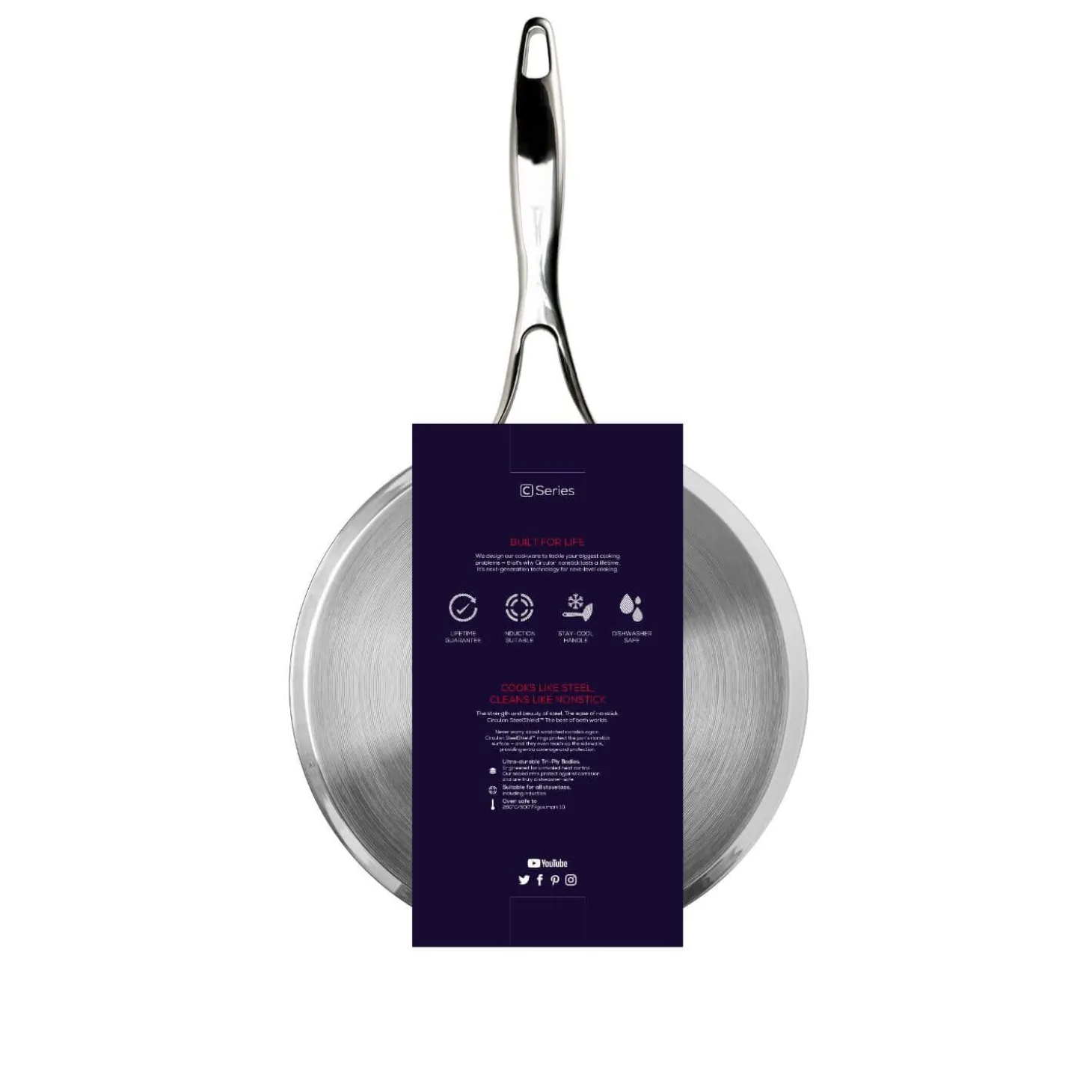 Circulon C-Series SteelShield Non-Stick Skillet Pan - 25cm