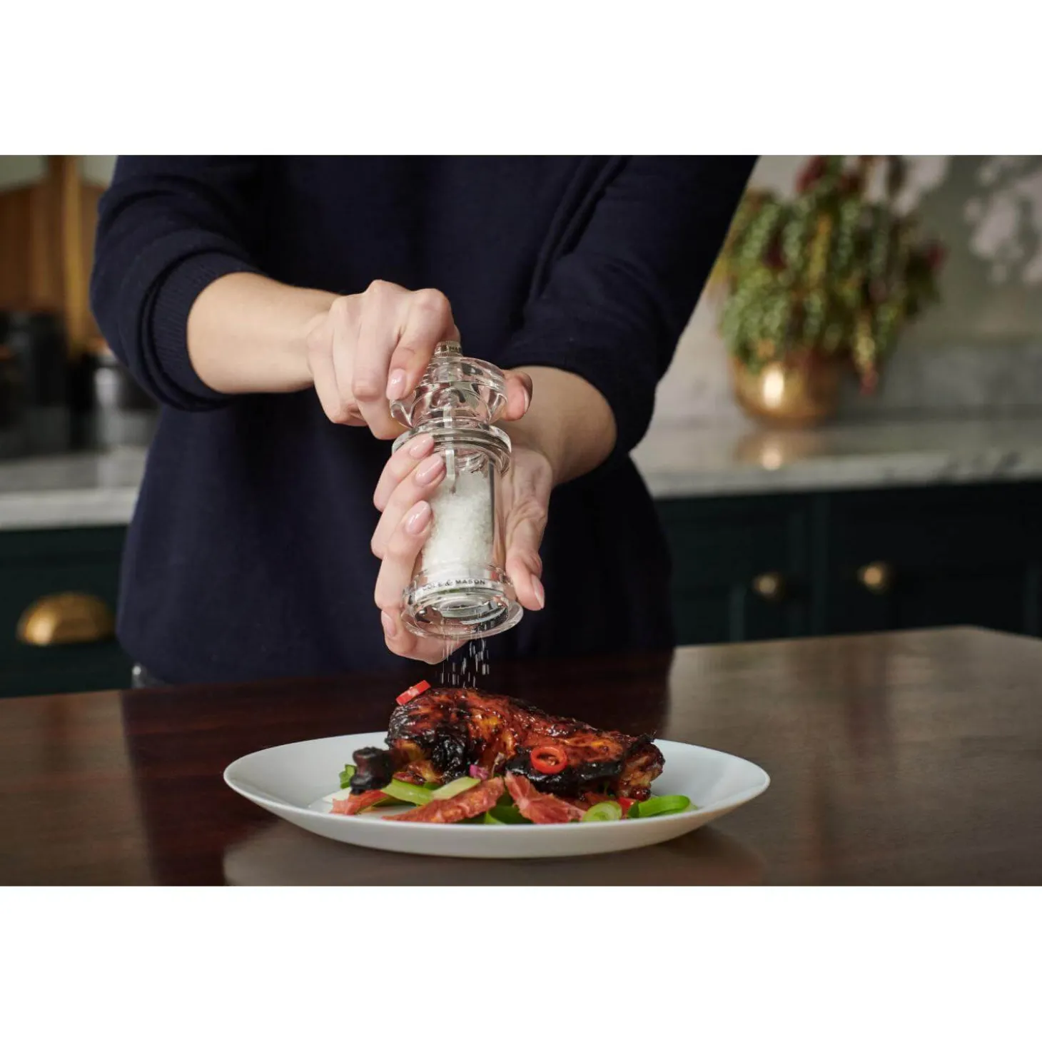 Cole & Mason 605 14.4cm Acrylic Salt Mill