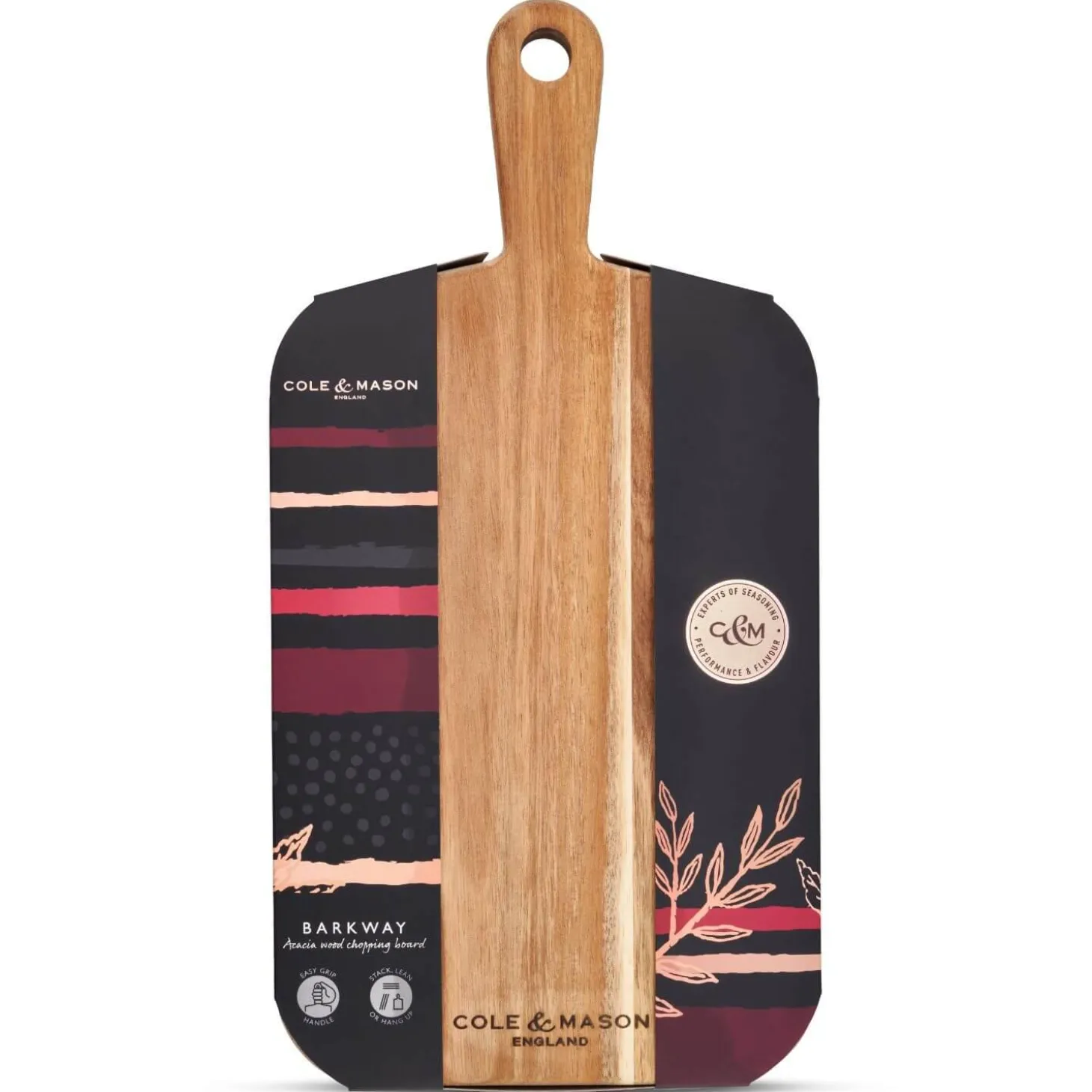 Cole & Mason Barkway Acacia Small Chopping Board With Handle