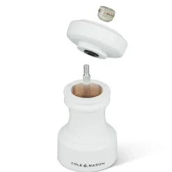 Cole & Mason Hoxton 10.4cm Beech Wood Pepper Mill - White