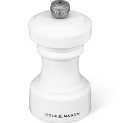 Cole & Mason Hoxton 10.4cm Beech Wood Pepper Mill - White