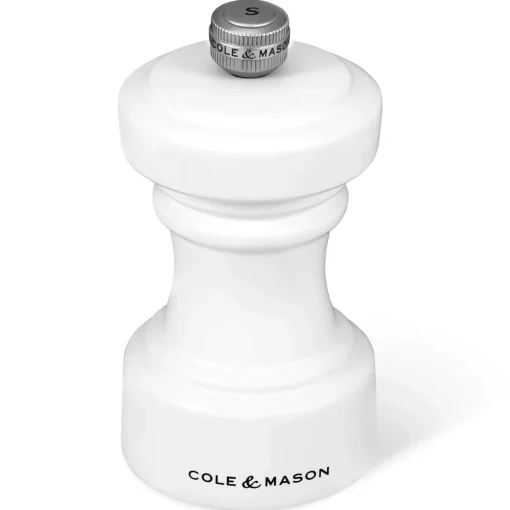 Cole & Mason Hoxton 10.4cm Beech Wood Salt Mill - White