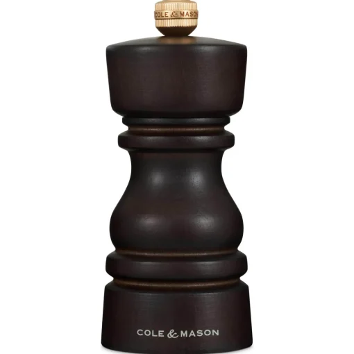 Cole & Mason London 13cm Beech Wood Salt Mill - Dark Chocolate