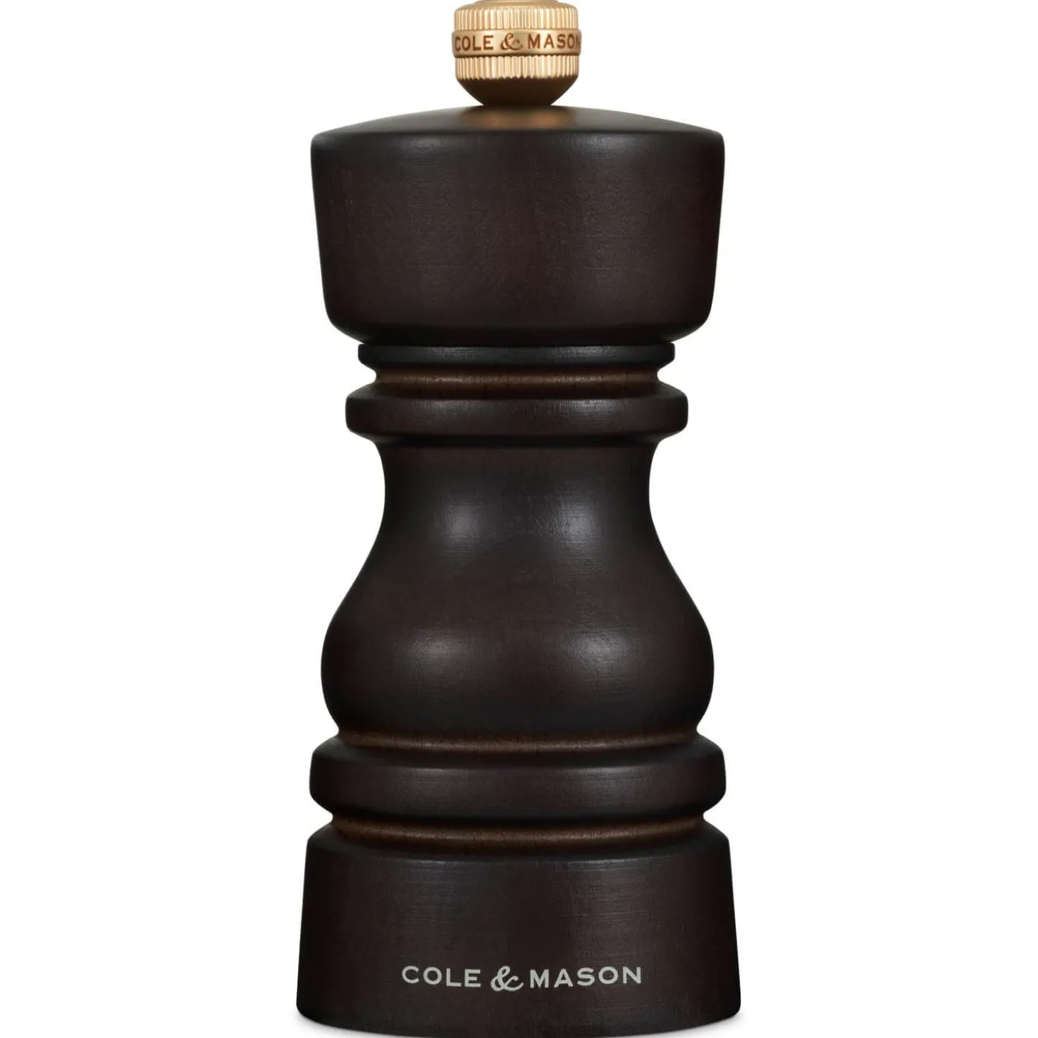 Cole & Mason London 13cm Beech Wood Salt Mill - Dark Chocolate