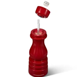 Cole & Mason London 18cm Beech Wood Salt Mill - Gloss Red
