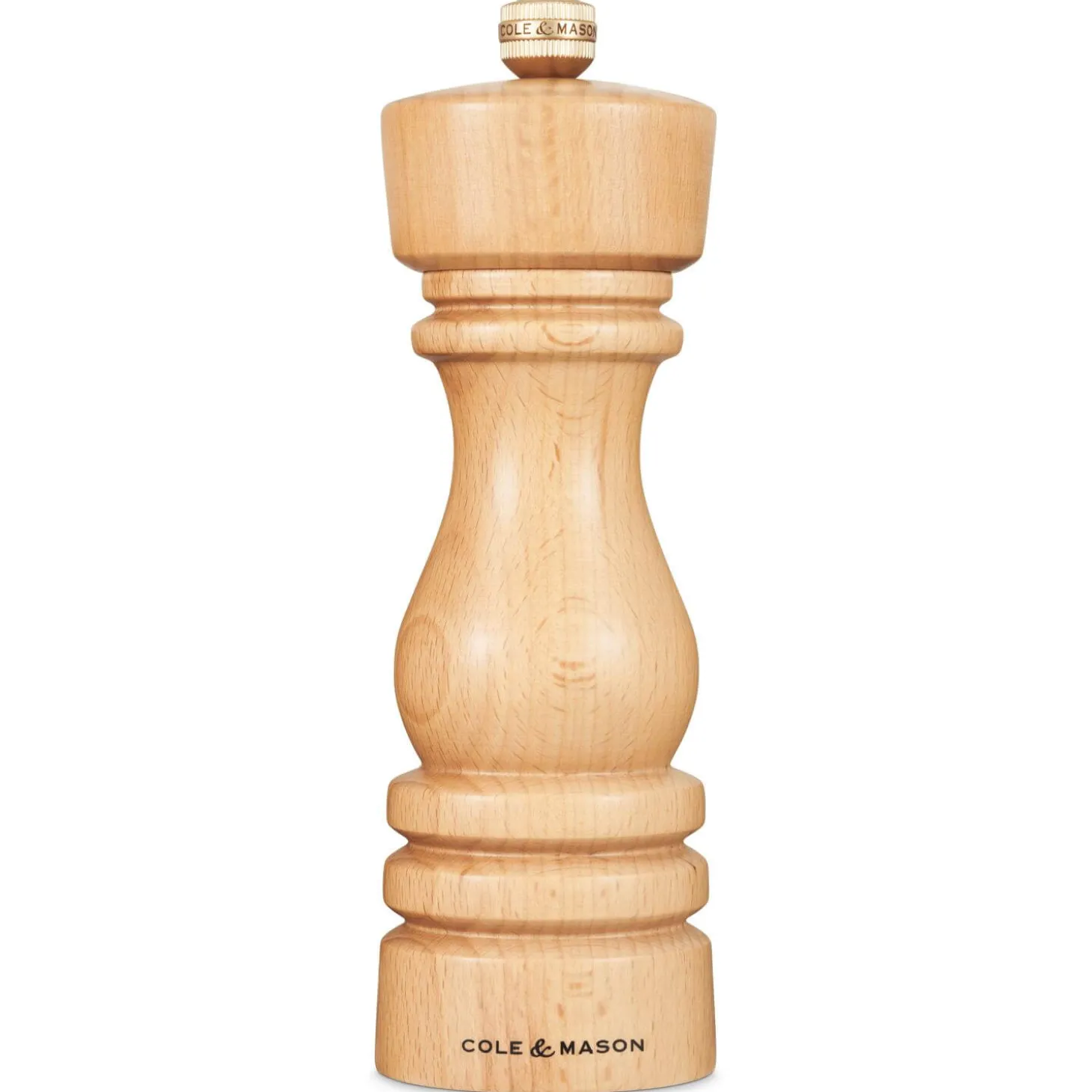 Cole & Mason London 18cm Beech Wood Pepper Mill - Natural Beech