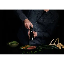 Cole & Mason London 18cm Beech Wood Salt Mill - Gloss Black